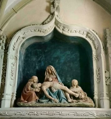 Visite libre de l'église de Rodelle, dominant la vallée du Dourdou
