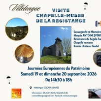 Visite libre de la chapelle du musée de la Résistance, site de Villelongue