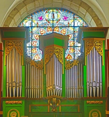 Documentaire sur l'orgue d'Entraygues, puis concert d'orgue filmé et transmis en direct
