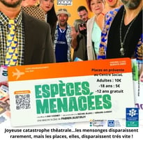 Théâtre 'Espèces menacées"