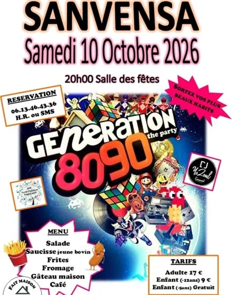 Soirée années 80-90