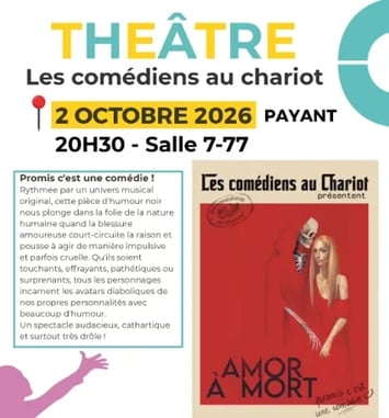 Théâtre : "Amor à Mort" par Les Comédiens au Chariot