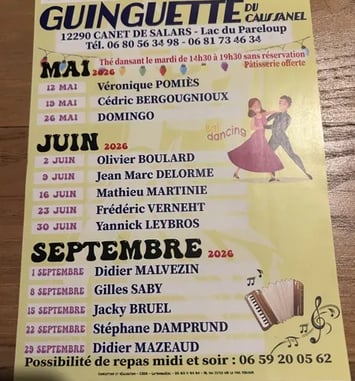 Thé Dansant - Guinguette du Caussanel