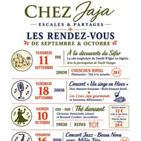 Les rendez-vous de septembre et octobre chez Jaja - Escales & partages