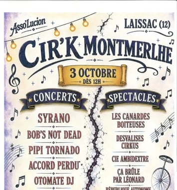 Festival Cir'k Montmerlhe à Laissac