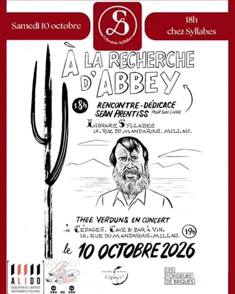 Rencontre littéraire avec l'auteur Sean Prentiss et concert de Thee Verduns - Librairie Syllabes