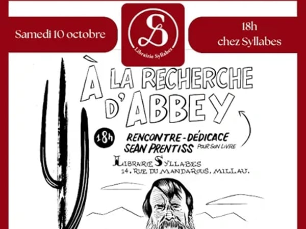 Rencontre littéraire avec l'auteur Sean Prentiss et concert de Thee Verduns - Librairie Syllabes