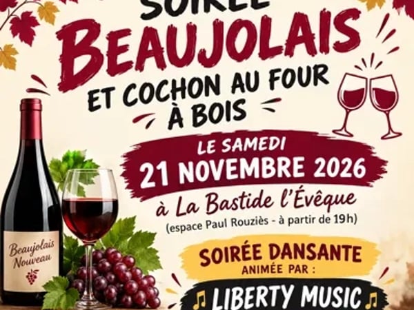 Soirée beaujolais et cochon au feu de bois à La Bastide l'Evêque
